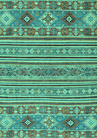 Abstract Turquoise Modern Rug, abs2757turq