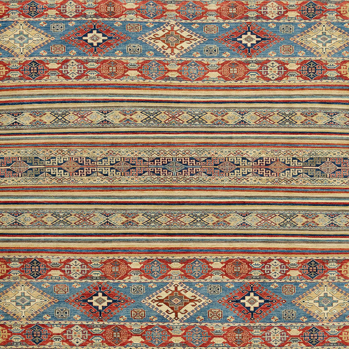 Square Machine Washable Abstract Chestnut Brown Rug, wshabs2757