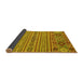 Sideview of Abstract Yellow Modern Rug, abs2757yw