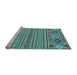 Sideview of Machine Washable Abstract Light Blue Modern Rug, wshabs2757lblu