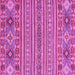 Square Abstract Pink Modern Rug, abs2757pnk