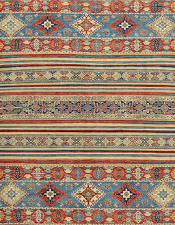 Abstract Chestnut Brown Modern Rug, abs2757