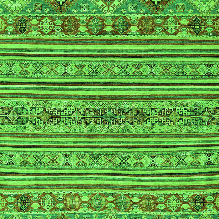 Machine Washable Abstract Green Modern Area Rugs, wshabs2757grn