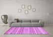 Machine Washable Abstract Purple Modern Area Rugs in a Living Room, wshabs2758pur