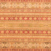 Square Abstract Orange Modern Rug, abs2758org