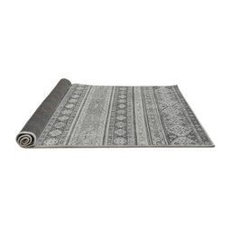 Sideview of Abstract Gray Modern Rug, abs2758gry