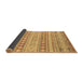 Sideview of Abstract Brown Modern Rug, abs2758brn