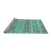 Sideview of Machine Washable Abstract Light Blue Modern Rug, wshabs2758lblu