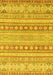 Abstract Yellow Modern Rug, abs2758yw