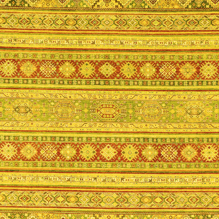 Machine Washable Abstract Yellow Modern Rug, wshabs2758yw