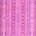 Square Abstract Pink Modern Rug, abs2758pnk