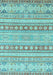 Abstract Light Blue Modern Rug, abs2758lblu