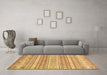 Machine Washable Abstract Brown Modern Rug in a Living Room,, wshabs2758brn