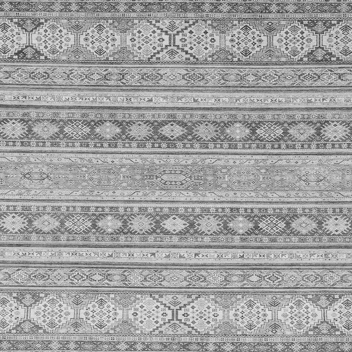 Square Machine Washable Abstract Gray Modern Rug, wshabs2758gry