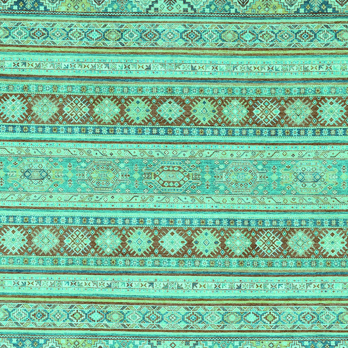 Machine Washable Abstract Turquoise Modern Area Rugs, wshabs2758turq