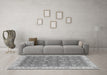 Machine Washable Oriental Gray Traditional Rug in a Living Room,, wshabs2759gry