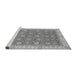 Sideview of Machine Washable Oriental Gray Traditional Rug, wshabs2759gry