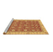Sideview of Machine Washable Oriental Brown Traditional Rug, wshabs2759brn
