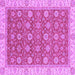 Square Oriental Purple Traditional Rug, abs2759pur