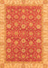 Machine Washable Oriental Orange Traditional Area Rugs, wshabs2759org