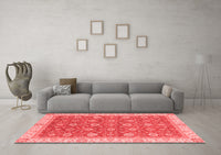 Machine Washable Oriental Red Traditional Rug, wshabs2759red