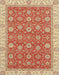 Machine Washable Abstract Fire Red Rug, wshabs2759