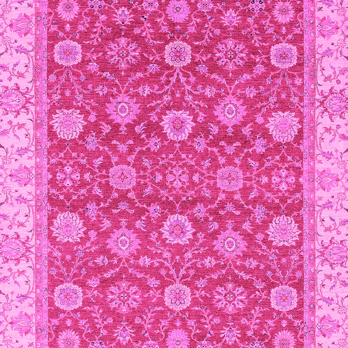 Machine Washable Oriental Pink Traditional Rug, wshabs2759pnk