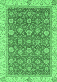 Oriental Emerald Green Traditional Rug, abs2759emgrn