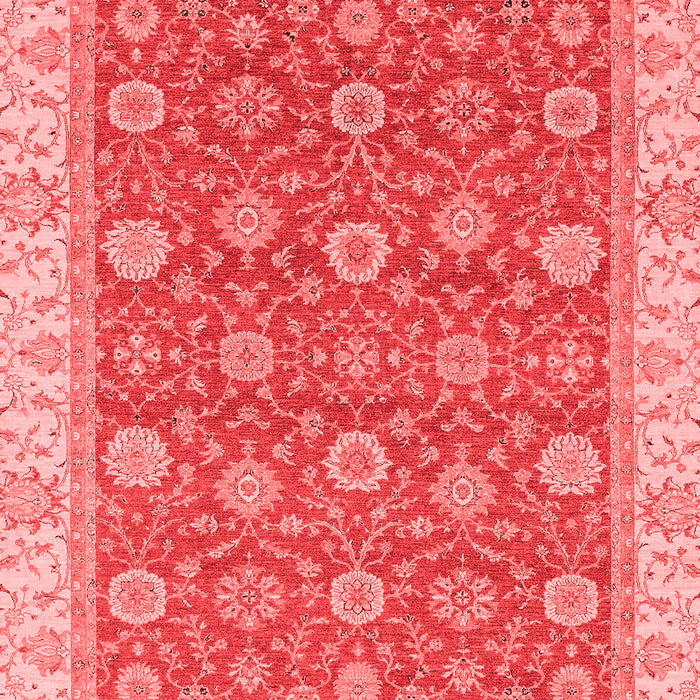 Machine Washable Oriental Red Traditional Rug, wshabs2759red