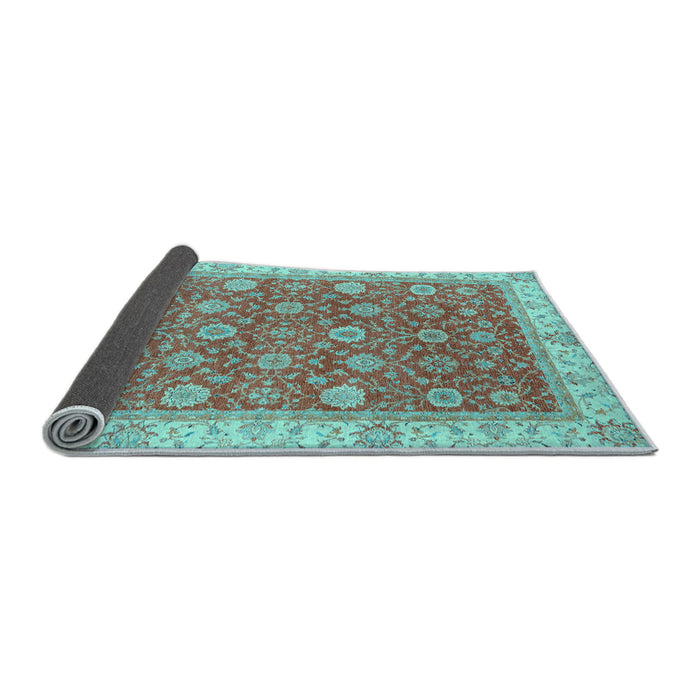 Sideview of Oriental Light Blue Traditional Rug, abs2759lblu