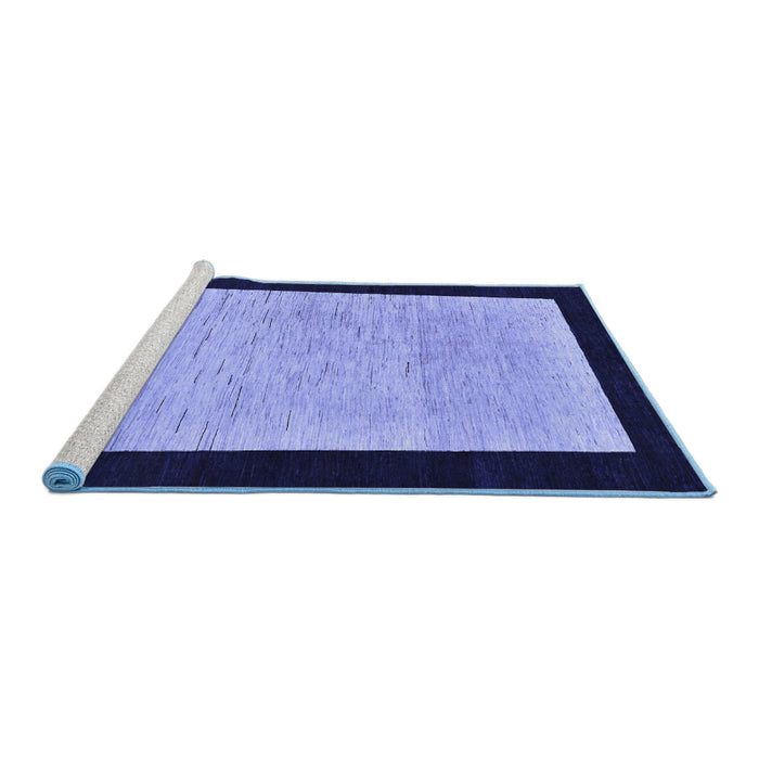 Sideview of Machine Washable Oriental Blue Modern Rug, wshabs275blu