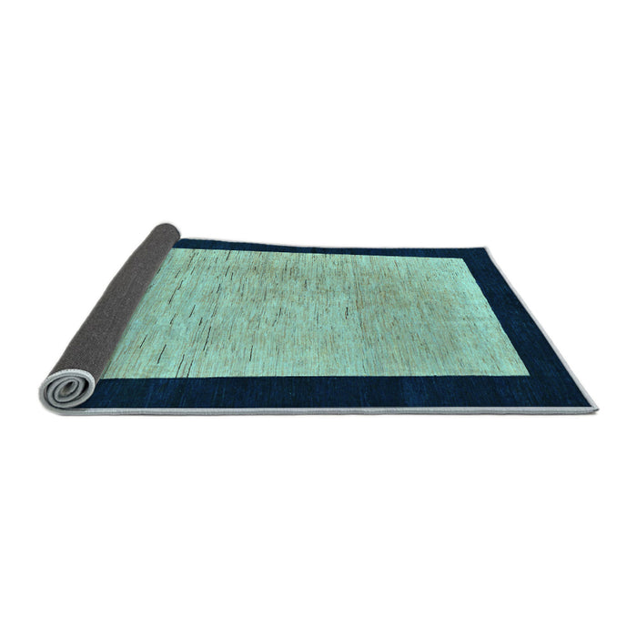 Sideview of Oriental Light Blue Modern Rug, abs275lblu