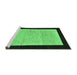 Sideview of Machine Washable Oriental Emerald Green Modern Area Rugs, wshabs275emgrn