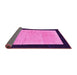 Sideview of Oriental Pink Modern Rug, abs275pnk