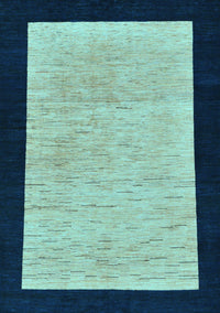 Oriental Light Blue Modern Rug, abs275lblu