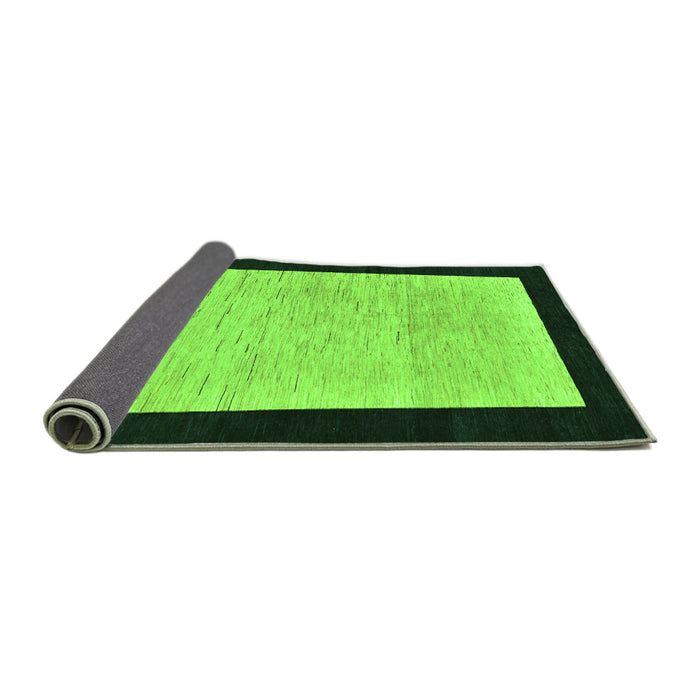 Sideview of Oriental Green Modern Rug, abs275grn