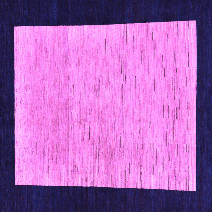 Square Machine Washable Oriental Purple Modern Area Rugs, wshabs275pur