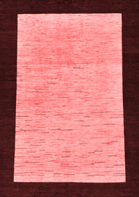 Oriental Red Modern Rug, abs275red