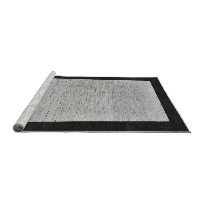 Sideview of Machine Washable Oriental Gray Modern Rug, wshabs275gry