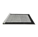 Sideview of Machine Washable Oriental Gray Modern Rug, wshabs275gry