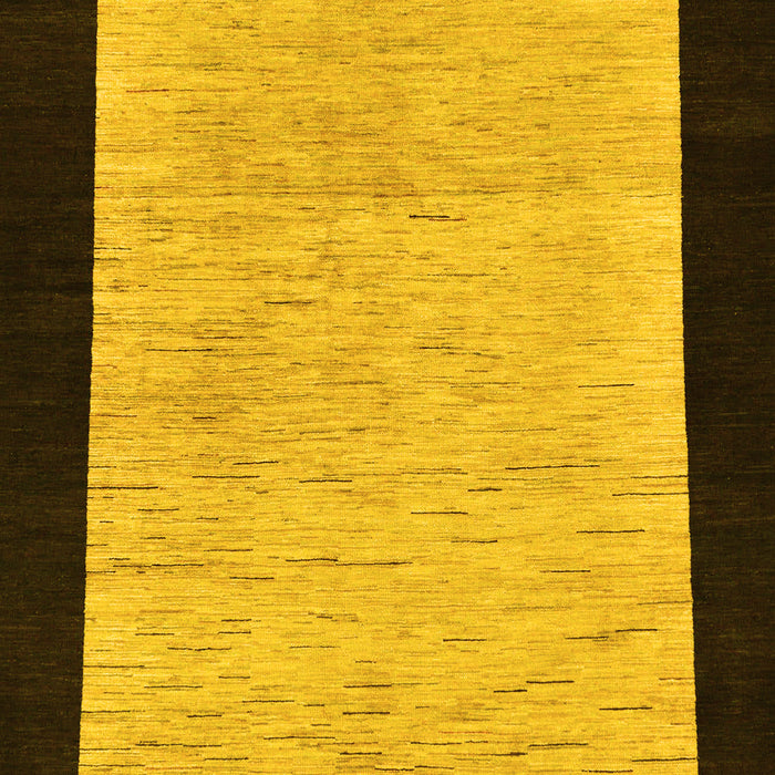 Machine Washable Oriental Yellow Modern Rug, wshabs275yw