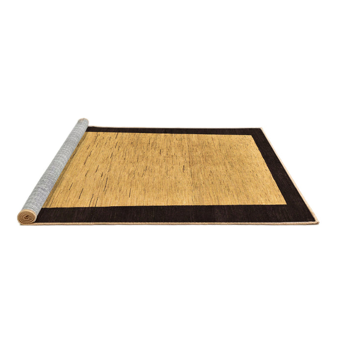 Sideview of Machine Washable Oriental Brown Modern Rug, wshabs275brn