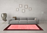 Machine Washable Oriental Red Modern Rug, wshabs275red