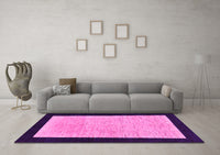 Machine Washable Oriental Pink Modern Rug, wshabs275pnk