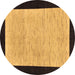 Round Oriental Brown Modern Rug, abs275brn