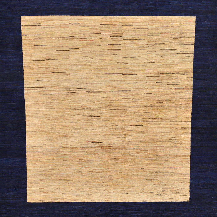 Square Abstract Purple Oriental Rug, abs275