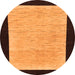 Round Oriental Orange Modern Rug, abs275org