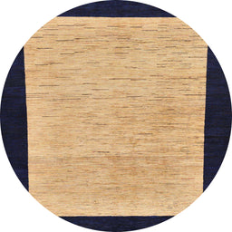 Round Machine Washable Abstract Purple Rug, wshabs275