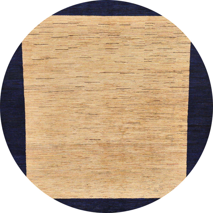 Round Machine Washable Abstract Purple Rug, wshabs275