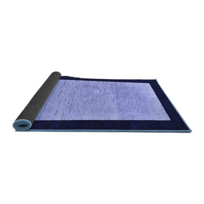 Sideview of Oriental Blue Modern Rug, abs275blu